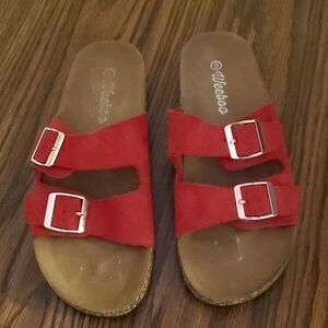 𝅺WEEBOO SLIDE on cork soles shoes size 9